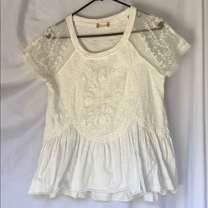 Lace Front Babydoll Tee